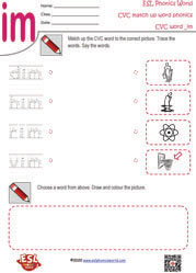 im-cvc-word-and-picture-matching-worksheet